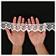 White bobbin lace braid trim 4.5 cm euro/mt s2