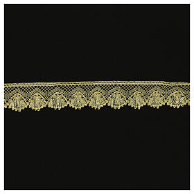 Passamaneria tombolo oro mezzo fino 4,5 cm euro/mt