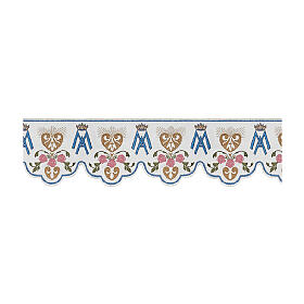 Marian border for altar cloth, h 7 in