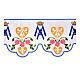 Marian altar tablecloth liturgical flounce h 17 cm s3