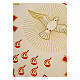Border for altar cloth with doves, red crosses and flames, h 8 in s2