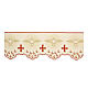Border for altar cloth with doves, red crosses and flames, h 8 in s3