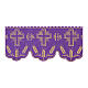 Volante de celebración mantel de altar violeta JHS h 20 cm s3