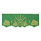 Altar tablecloth edge trim JHS green wheat celebration h 15 cm s1