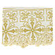 Altar tablecloth trim crosses golden leaves h 22 cm s3