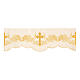 Volante uva cruces marfil mantel altar h 15 cm s1