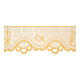 Altartuch-Bordüre mit Fischen, elfenbein, Höhe 20 cm s1