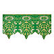 IHS flowers altar tablecloth trim h 27 cm green color s1
