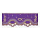 Purple fish altar trim h 20 cm with silver edge s1