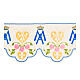 Balza per altare avorio Maria rose croci h 26 cm  s1