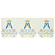 Altar trim ivory IHS wheat cross, h 25 cm s1