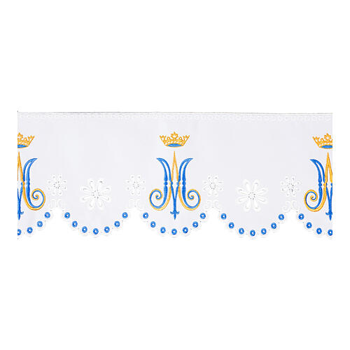Altar Marian trim crown white color h 10 cm 1