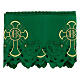 Renda de altar JHS flores h 22 cm verde s3