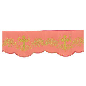 Pink altar tablecloth trim h 15 cm grape