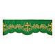 Balza per altare uva croce 15 cm altezza verde s1