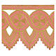 Pink cutwork trim for altar cloth, cross pattern, h 10 in s2