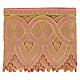 Balza per altare croci decorazioni oro 25 cm h rosa s3