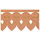 Liturgical fabric for altar crosses gold decorations 25 cm h pink s1