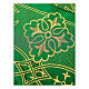 Green altar table cloth trim cross geometric motifs 9 cm height s2