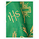Green altar cloth trim with JHS, wheat and crosses, h 12 in s2