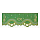 Green modern trim for altar cloth, fish and Chi-Rho s1
