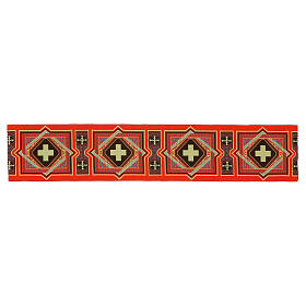 Borde cruces doradas 4 colores litúrgicos 10cm euros/m