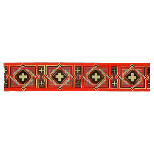 Borde cruces doradas 4 colores litúrgicos 10cm euros/m 1