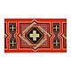 Bordo croci dorate 4 colori liturgici 10 cm euro/mt s2