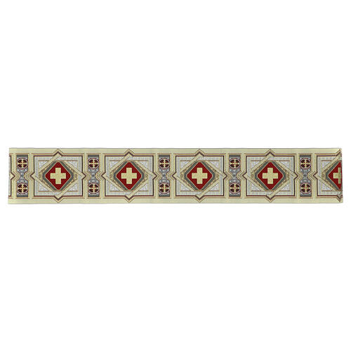 Orphrey with Greek crosses, golden and silver threads, 10 cm euros/m 5