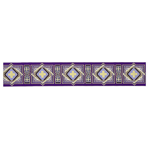 Orphrey with Greek crosses, golden and silver threads, 10 cm euros/m 6