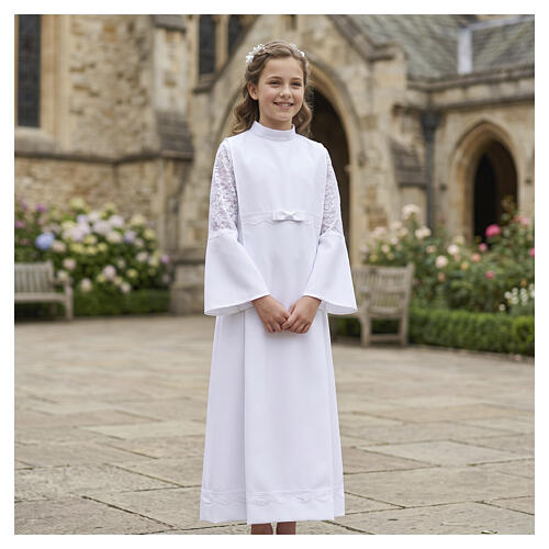 Tunika na Pierwszą Komunię dla dziewczynki, biała 2