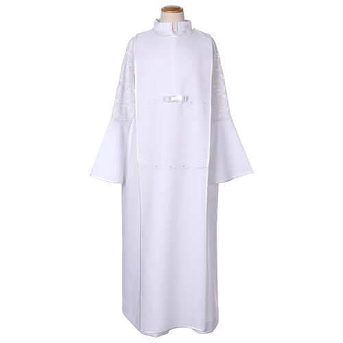 White First Communion Tunic for Girls 1