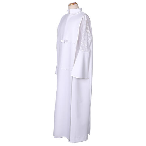 White First Communion Tunic for Girls 4