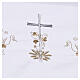 Tovaglia con ricamo croce e spighe da altare 160x300cm s3