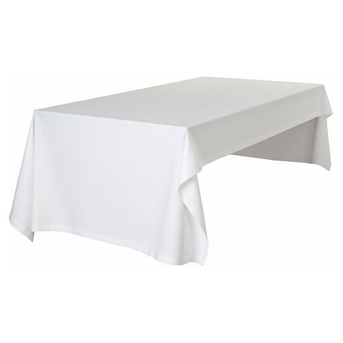 Obrus ołtarzowy kolor kość słoniowa, złoty haft IHS - 160x300 cm 7