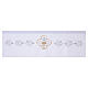 Altar cloth with JHS embroidery and Eucharistic chalice s6