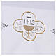 Nappe d'autel brodée IHS calice et hostie eucharistiques s3