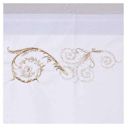 Altar Cloth with Embroidered Eucharistic Cross and Gold Ears of Wheat 6
