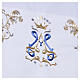 Marian altar cloth with crowned MA monogram, 63x118 in s3