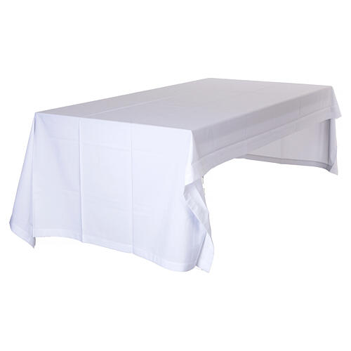 Mantel de altar Mariana con monograma 'MA' coronado 160x300 cm 5