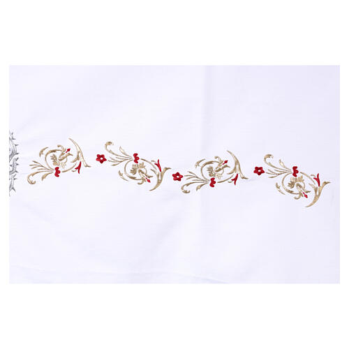 White Sacred Heart altar cloth, 63 x 118 in 6