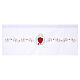 White Sacred Heart altar cloth, 63 x 118 in s5