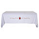 Mantel para altar Sagrado Corazón 160x300 cm color blanco s1