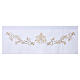 Nappe d'autel couleur ivoire broderie florale dorée s5