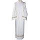 Alba kapłańska biała bawełna dekoracje IHS s1