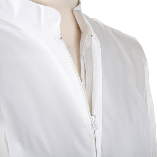 Camice bianco cotone calice uva spighe 7