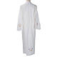 Camice bianco cotone calice uva spighe s4