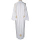 Roman Alb with gold cross cotton in ivory s4