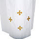 Alba blanca de lana cruces decoradas s2