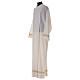 Deacon Alb with embroidered decoration twisted, white wool s3